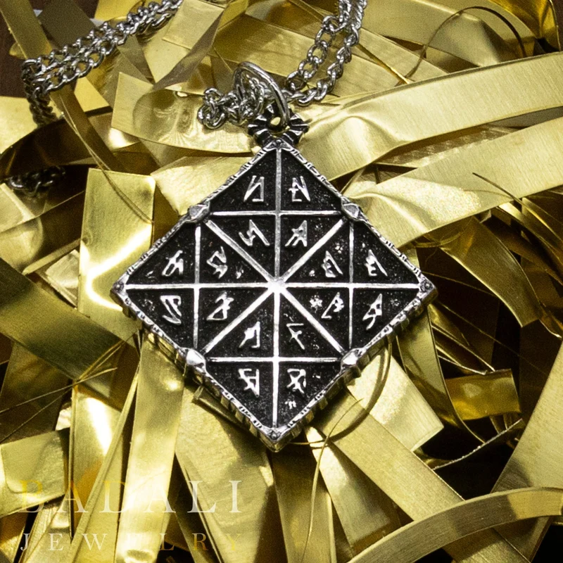 Medallón de tablilla de feruquimia - Plata