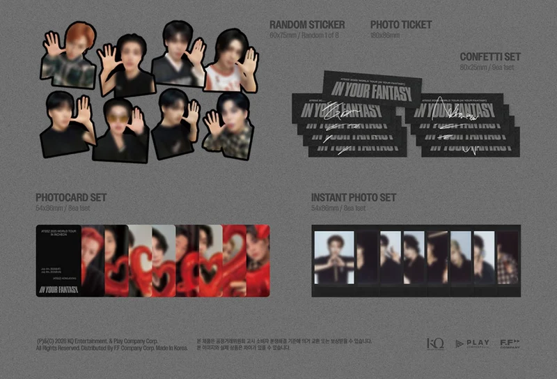 ATEEZ - 2025 WORLD TOUR 'IN YOUR FANTASY' IN INCHEON (DVD & PLAY CODE) + KQ SHOP Gift