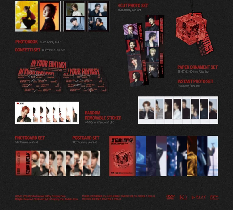 ATEEZ - 2025 WORLD TOUR 'IN YOUR FANTASY' IN INCHEON (DVD & PLAY CODE) + KQ SHOP Gift