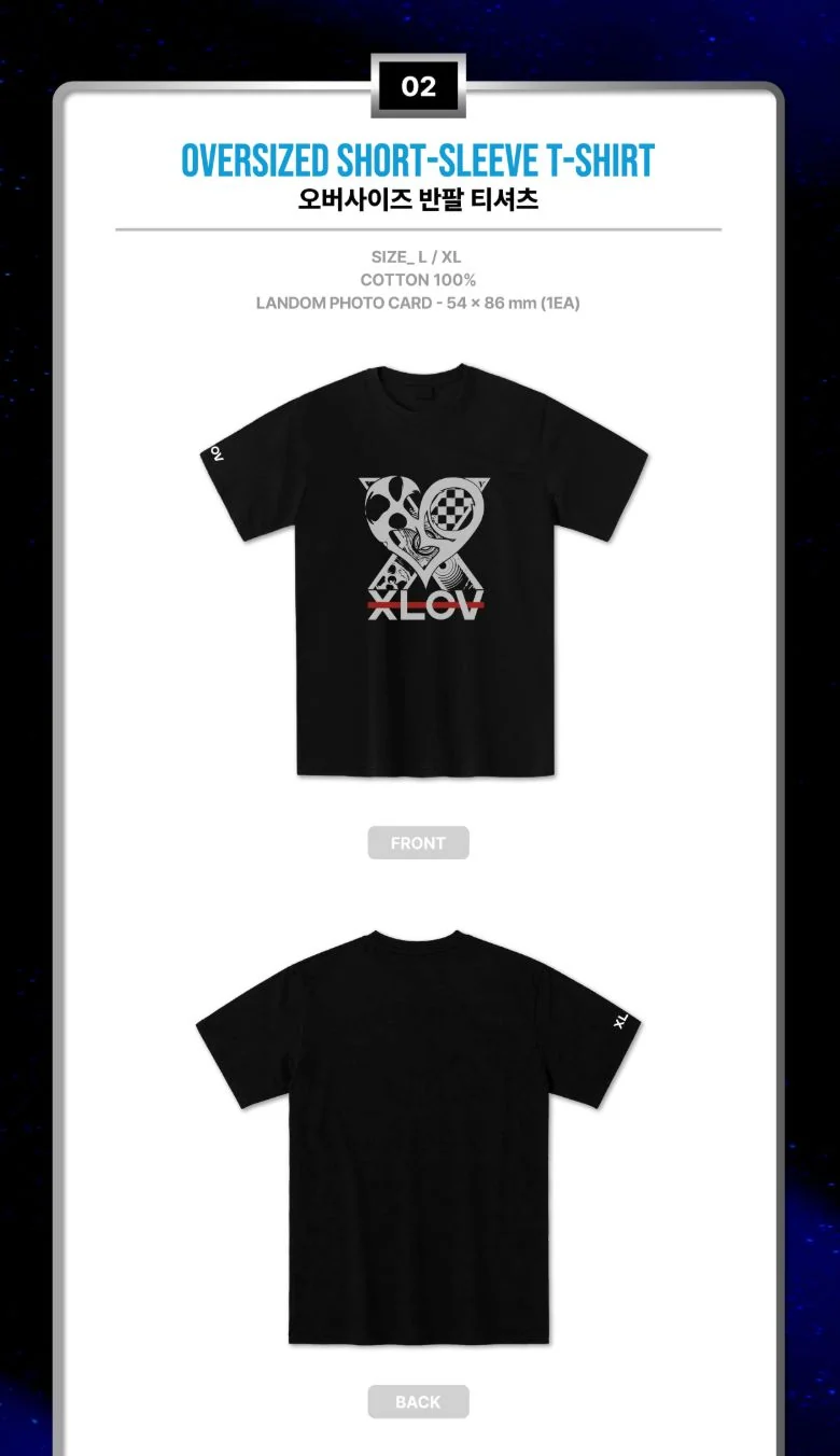 XLOV - OVERSIZED SHORT-SLEEVE T-SHIRT (2026 ASIA TOUR 'SERVING-X' OFFICIAL CONCERT MD)