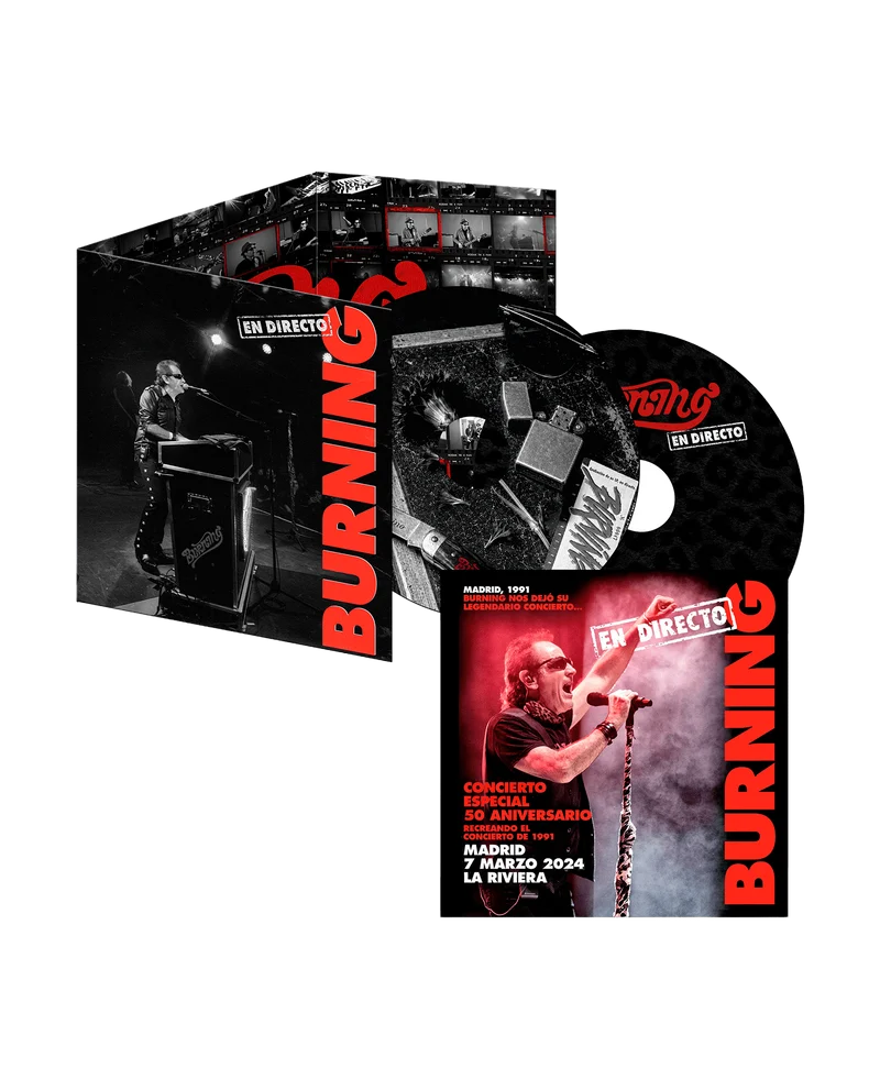 Burning - 2CD + Postal Firmada "En directo-50 aniversario"