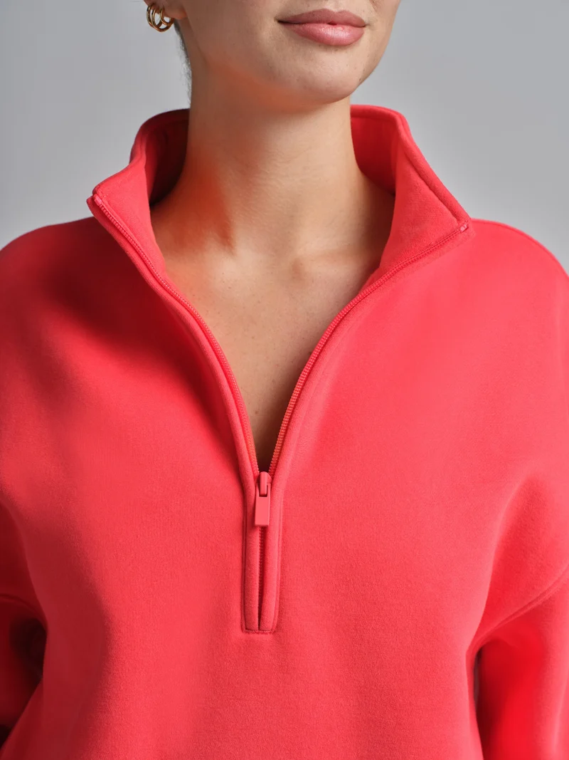 Basic Quarter Zip Mock Neck - Pre Order