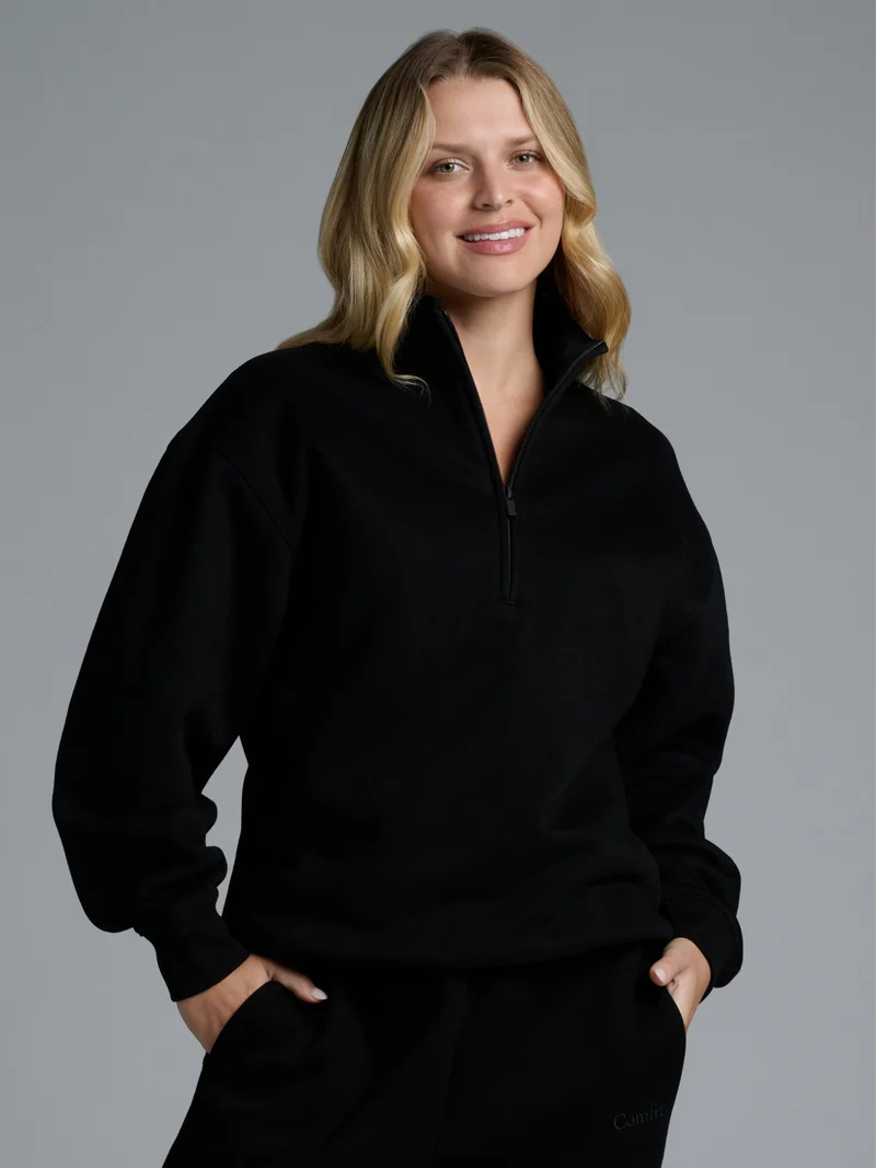 Basic Quarter Zip Mock Neck - Pre Order