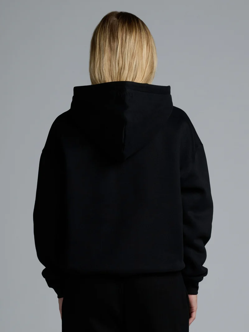 Basic Crop Zip Hoodie