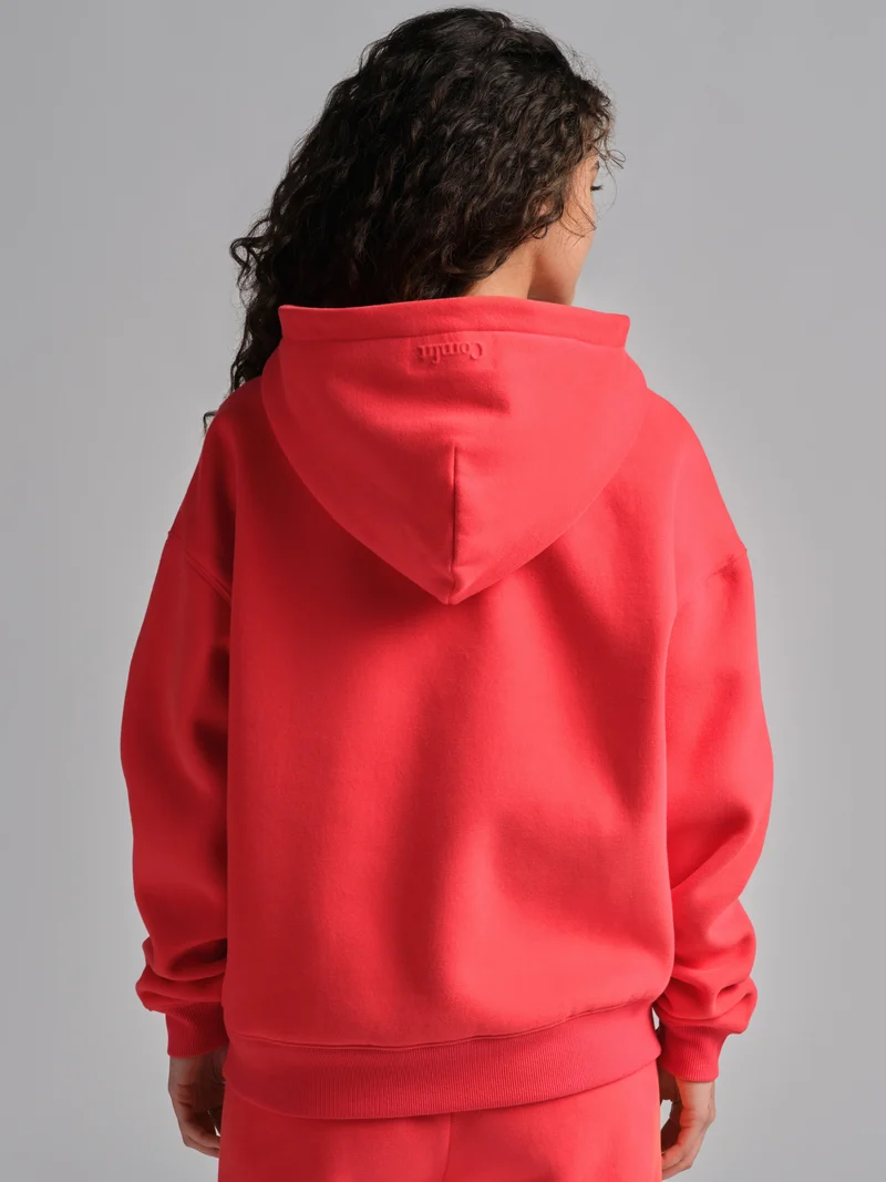 Basic Crop Zip Hoodie