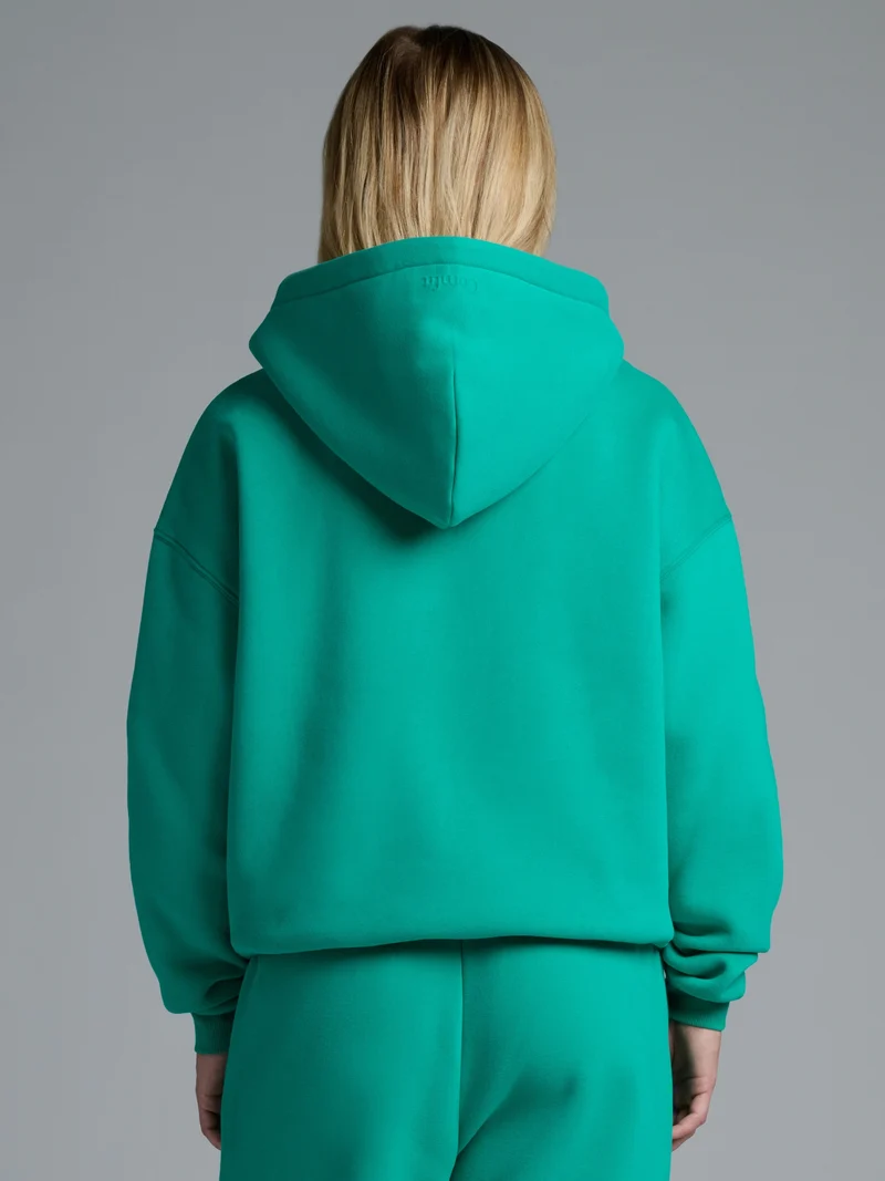 Basic Crop Zip Hoodie
