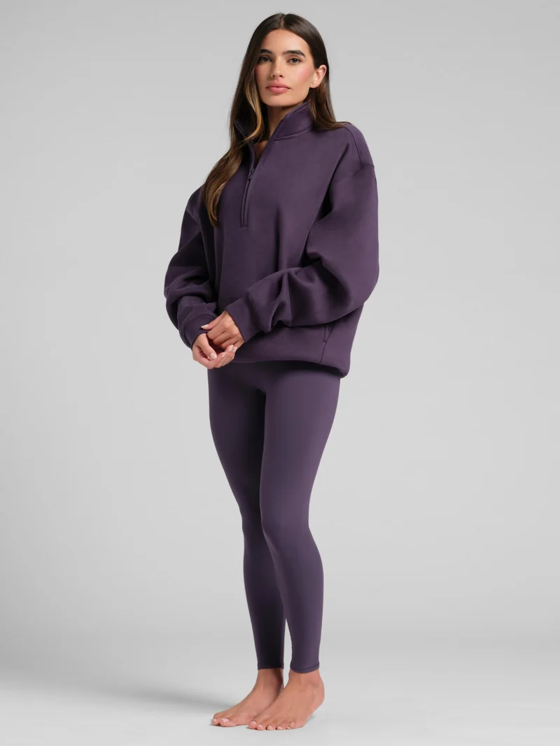 Basic Quarter Zip Mock Neck
