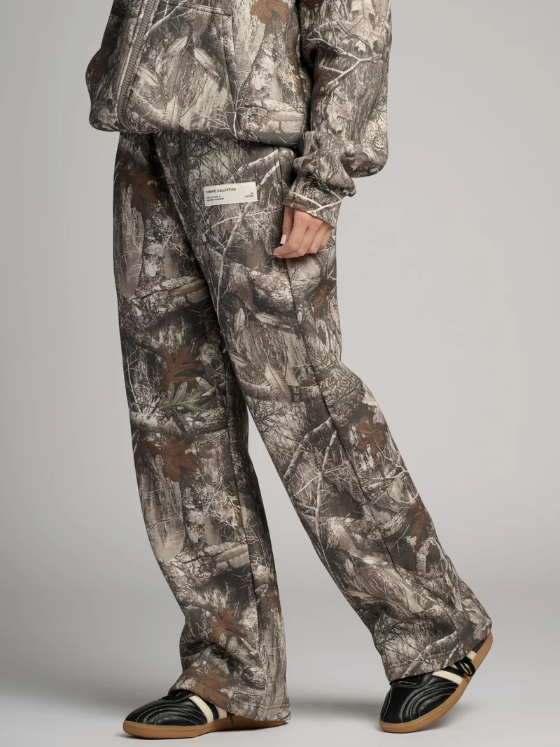 Camo Straight Leg Sweatpants