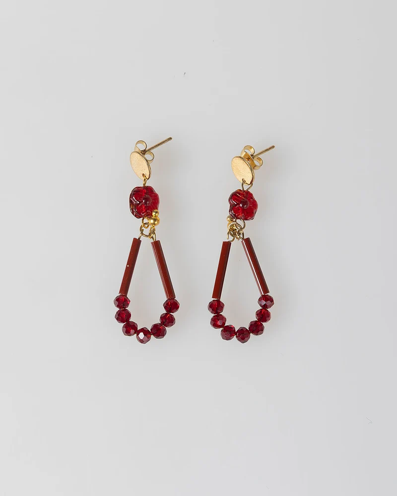 Pendientes rojos