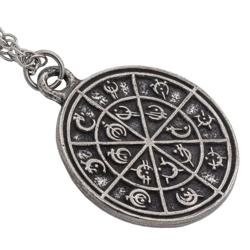 Steel Alphabet Medallion - Pewter