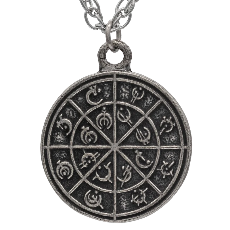 Steel Alphabet Medallion - Pewter