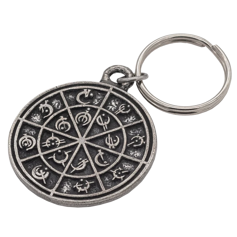 Steel Alphabet Medallion - Pewter