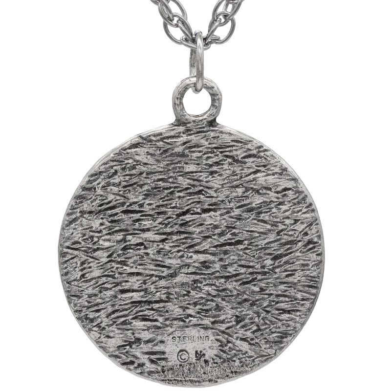 Steel Alphabet Medallion - Silver