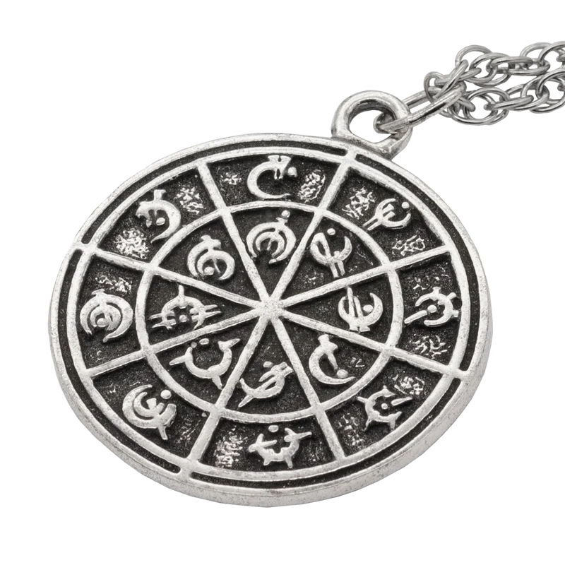 Steel Alphabet Medallion - Silver