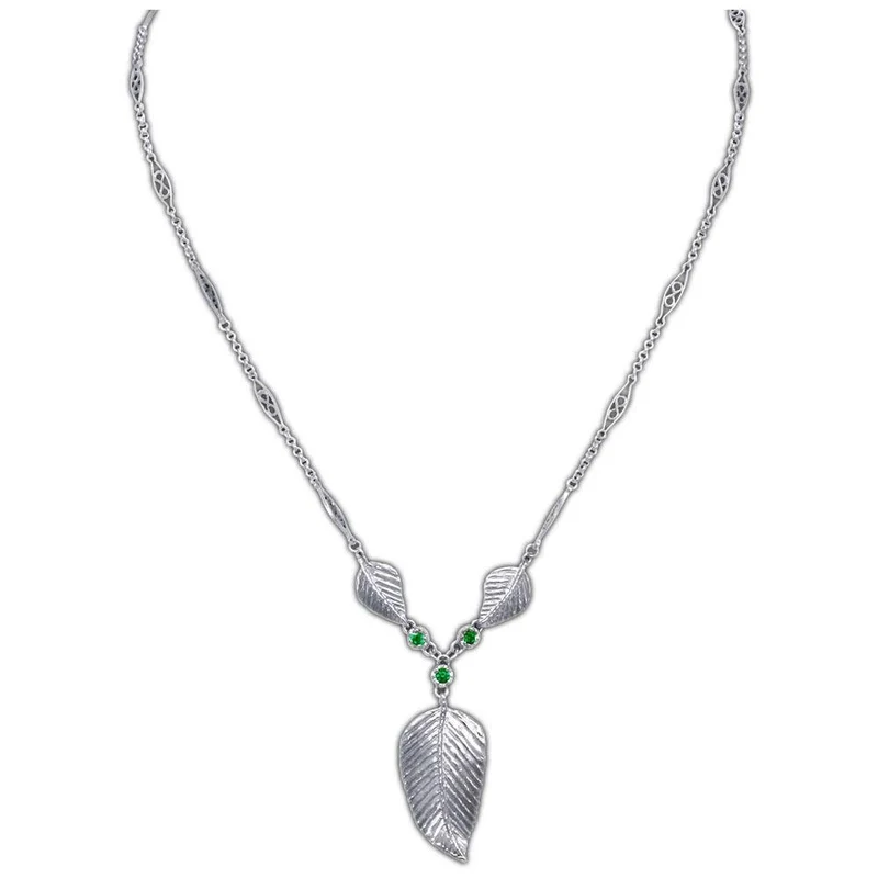 Elven Realms 3 Leaf Necklace: RIVENDELL™, MIRKWOOD™, LOTHLORIEN™