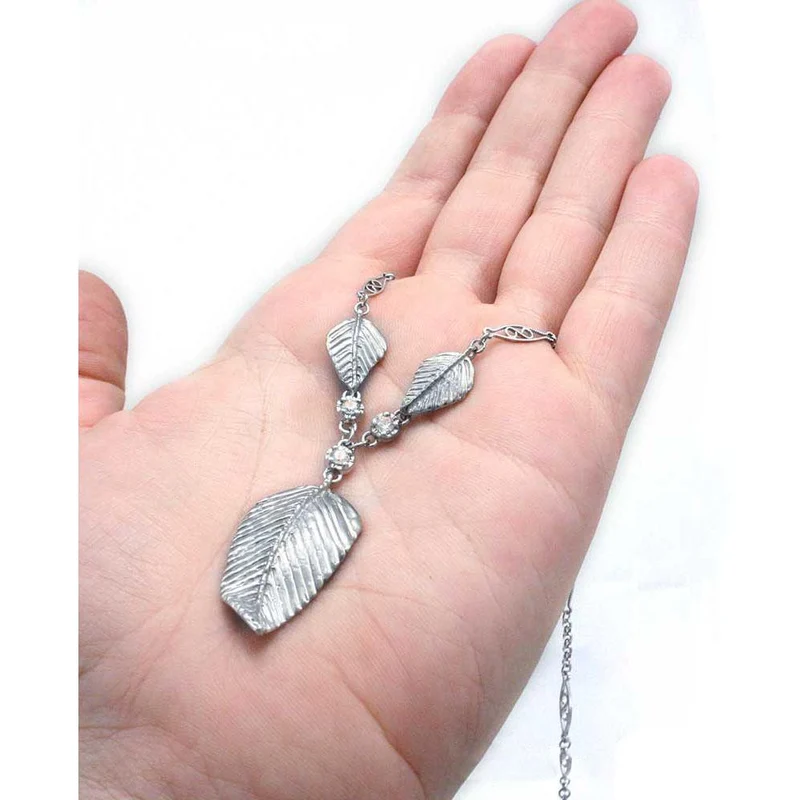 Elven Realms 3 Leaf Necklace: RIVENDELL™, MIRKWOOD™, LOTHLORIEN™
