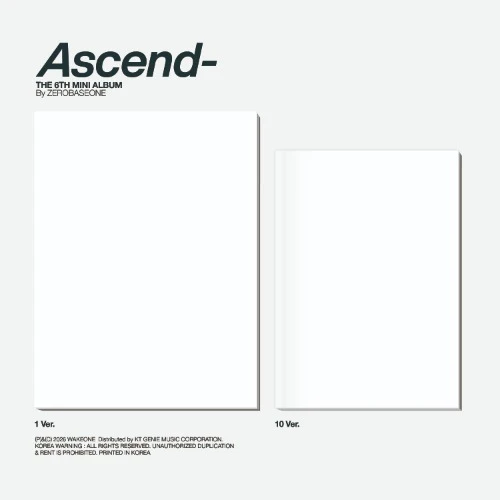 ZEROBASEONE 6th Mini Album [Ascend-] (Photobook Ver.) (1 Ver. & 10 Ver.)