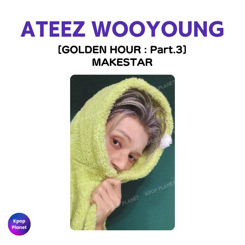 ATEEZ WOOYOUNG Photocard [ GOLDEN HOUR : Part.3 ] MAKESTAR