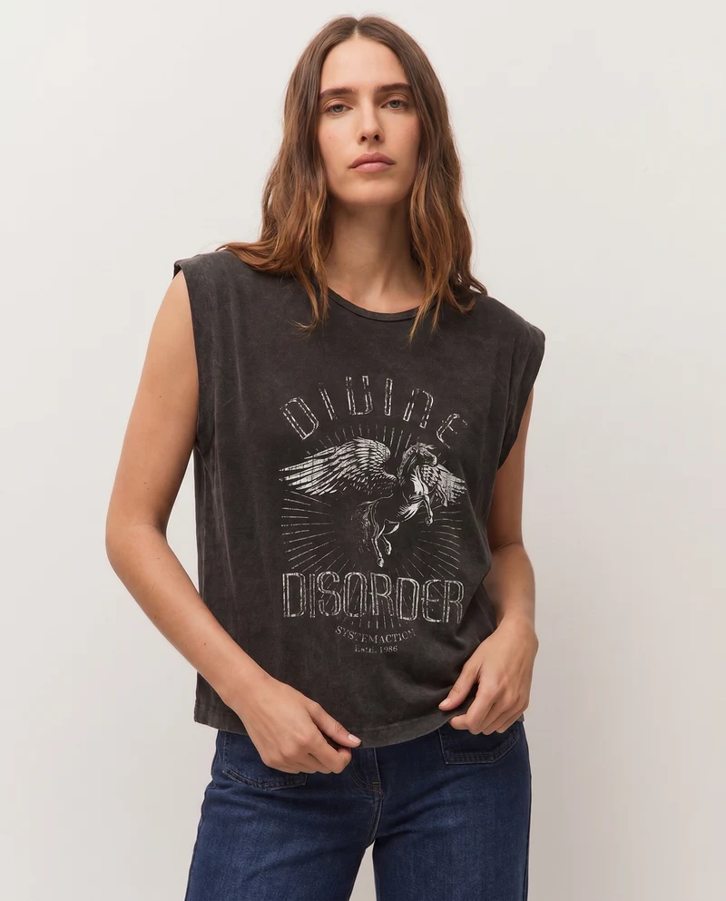 Camiseta print tirantes