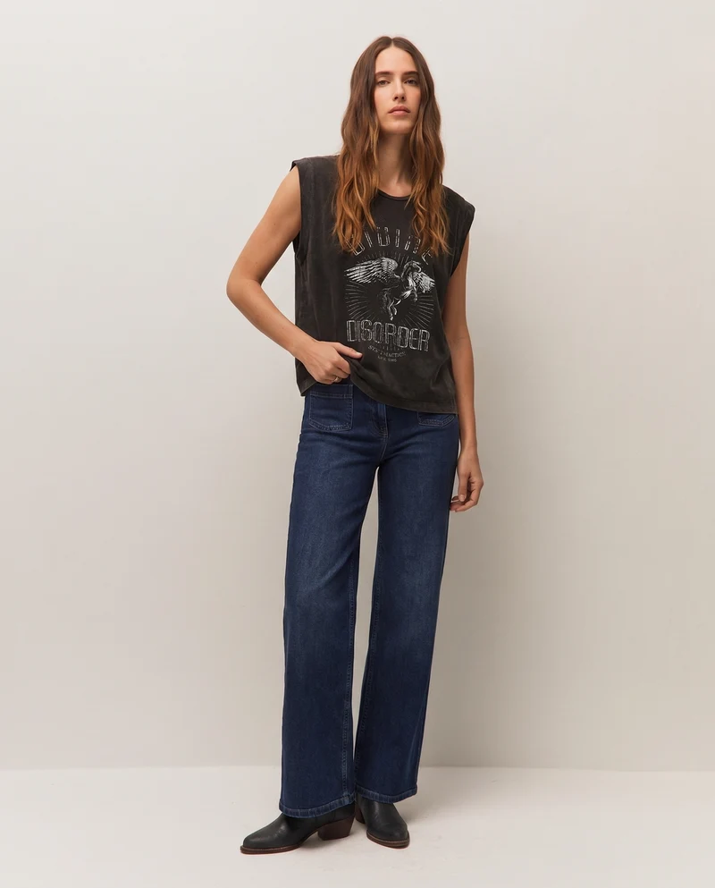 Camiseta print tirantes