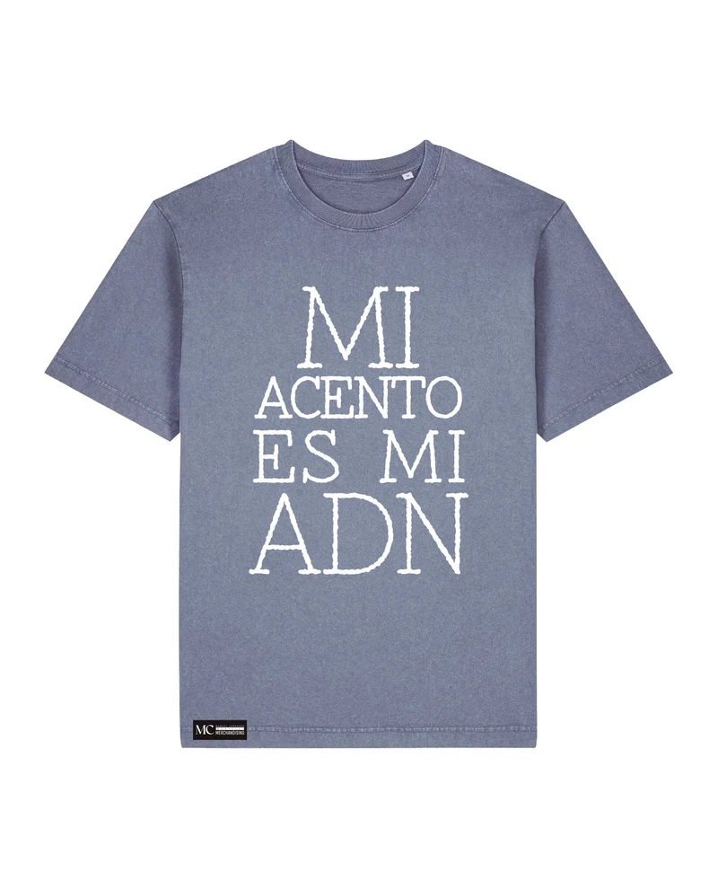Manuel Carrasco - Camiseta Unisex "Mi Acento" Azul Vintage