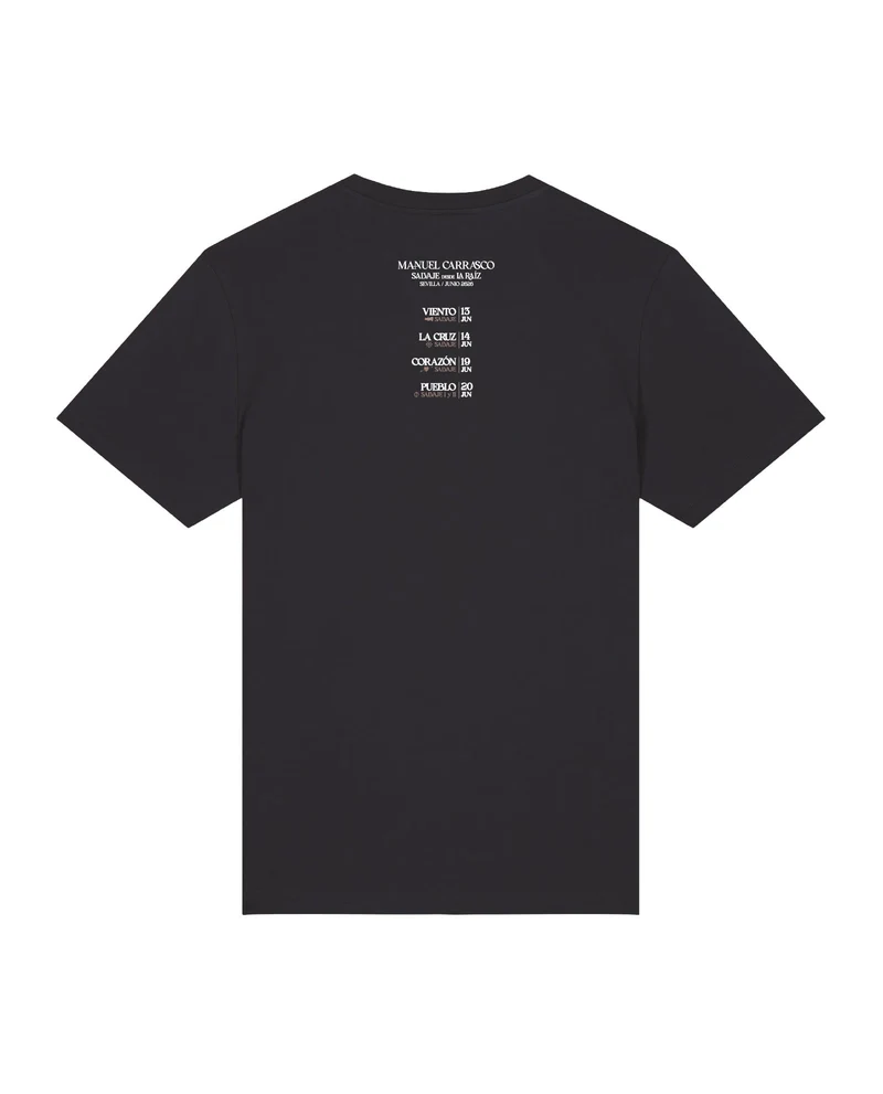 Manuel Carrasco - Camiseta Unisex "Salvaje desde la Raíz" Negra