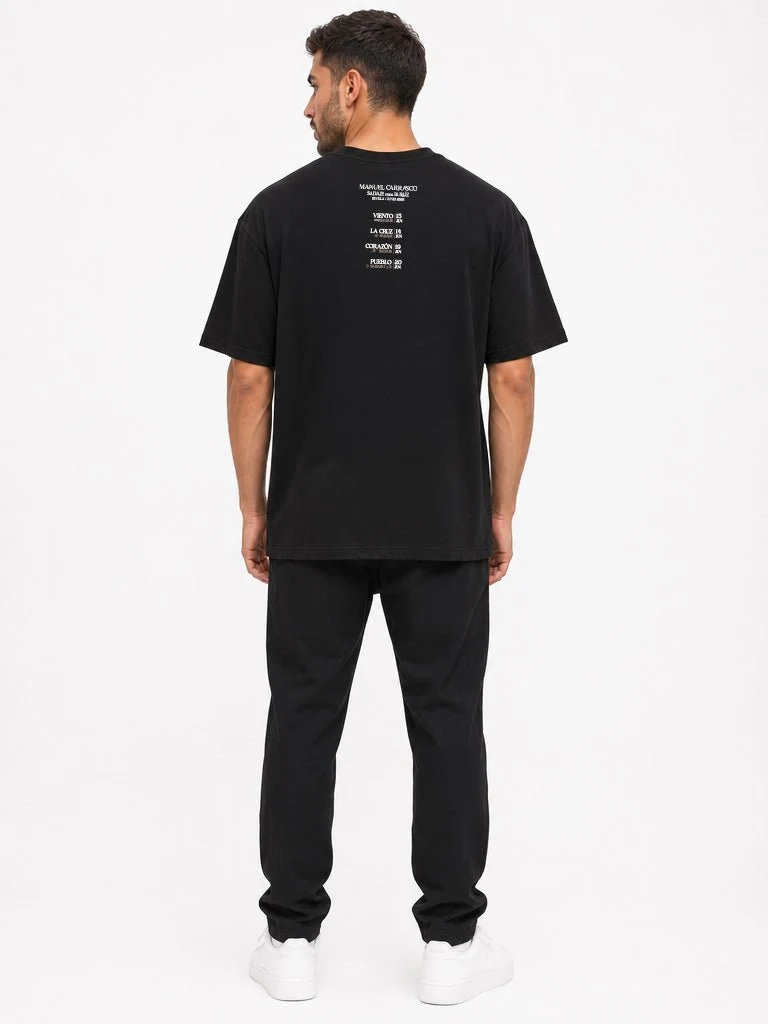 Manuel Carrasco - Camiseta Unisex "Salvaje desde la Raíz" Negra