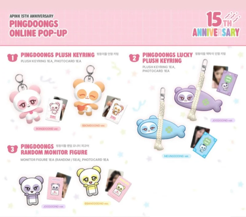 [APINK] 15th Anniversary Pingdoongs : Pop Up MD