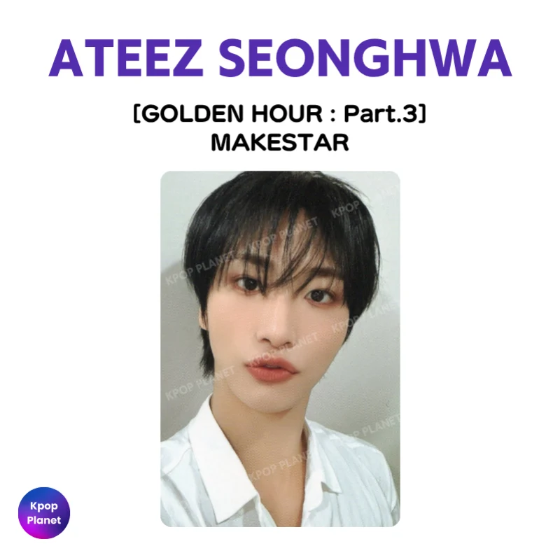 ATEEZ SEONGHWA Photocard [ GOLDEN HOUR : Part.3 ] MAKESTAR