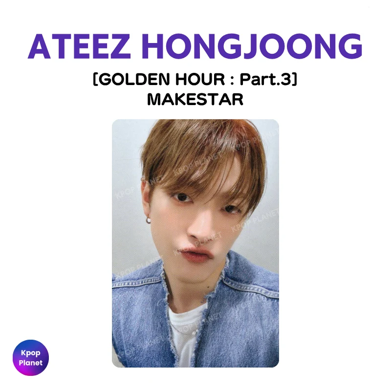 ATEEZ HONGJOONG Photocard [ GOLDEN HOUR : Part.3 ] MAKESTAR