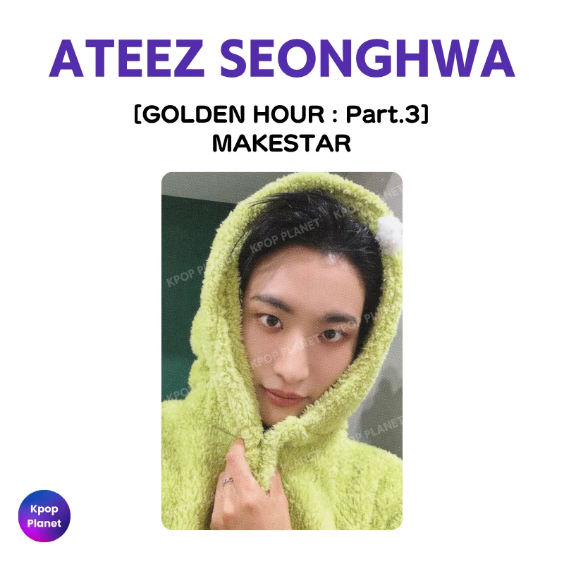 ATEEZ SEONGHWA Photocard [ GOLDEN HOUR : Part.3 ] MAKESTAR