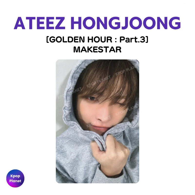 ATEEZ HONGJOONG Photocard [ GOLDEN HOUR : Part.3 ] MAKESTAR