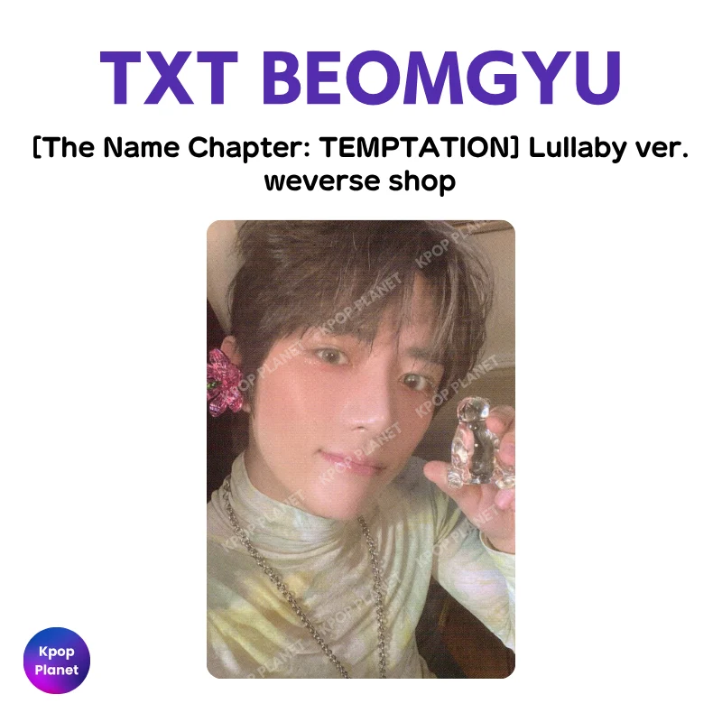 TXT BEOMGYU Photocard [ The Name Chapter: TEMPTATION ] weverse shop (Lullaby ver.)