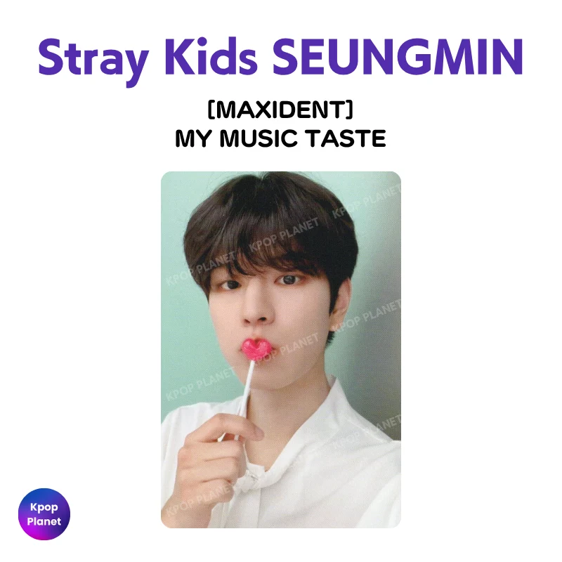 Stray Kids SEUNGMIN Photocard [ MAXIDENT ] MY MUSIC TASTE