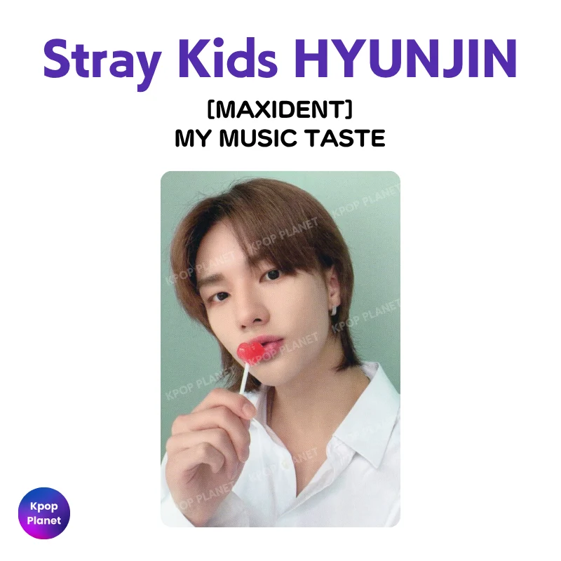 Stray Kids HYUNJIN Photocard [ MAXIDENT ] MY MUSIC TASTE