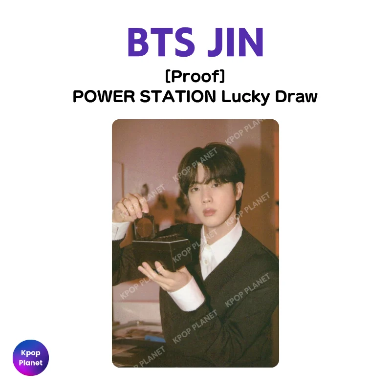 BTS JIN Photocard [ Proof ] POWER STATION Lucky Draw