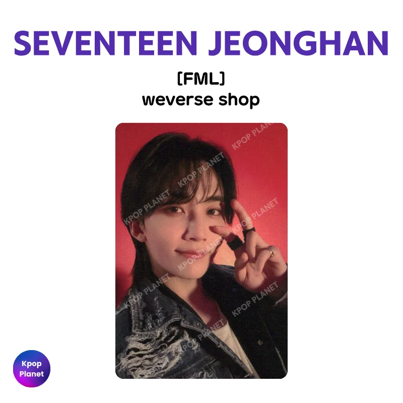 SEVENTEEN JEONGHAN Photocard [ FML ] weverse shop