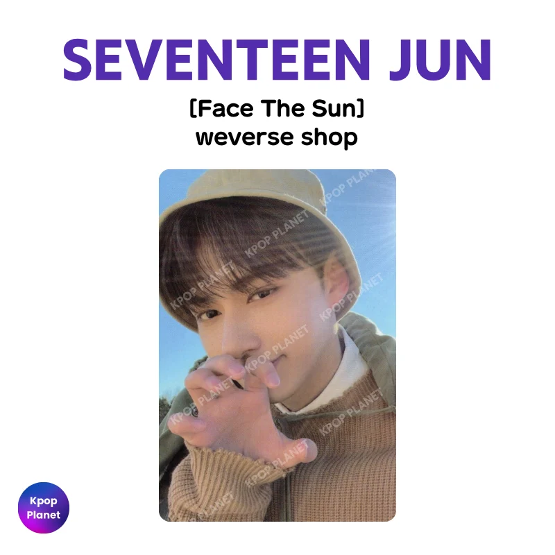 SEVENTEEN JUN Photocard [ Face The Sun ] weverse shop