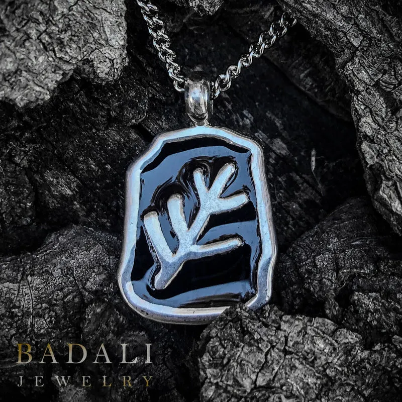 Collar de signo anciano esmaltado