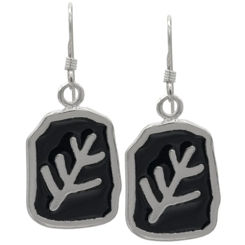 Pendientes de signo anciano esmaltados