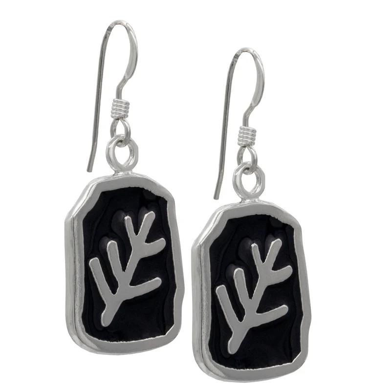 Pendientes de signo anciano esmaltados