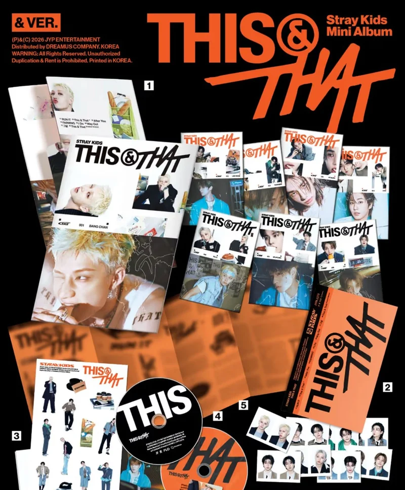 STRAY KIDS - THIS & THAT (& VER.) + YES24 Gift