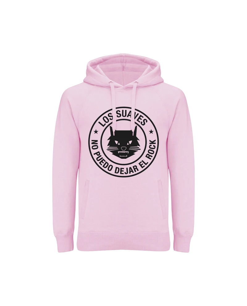 Los Suaves - Sudadera Capucha Doble Bolsillo "No Puedo Dejar el Rock"