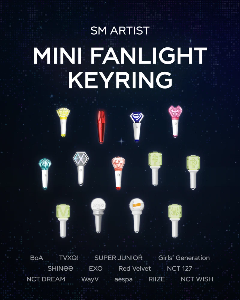 [SMTOWN] SM Artist : Mini Fanlight Keyring