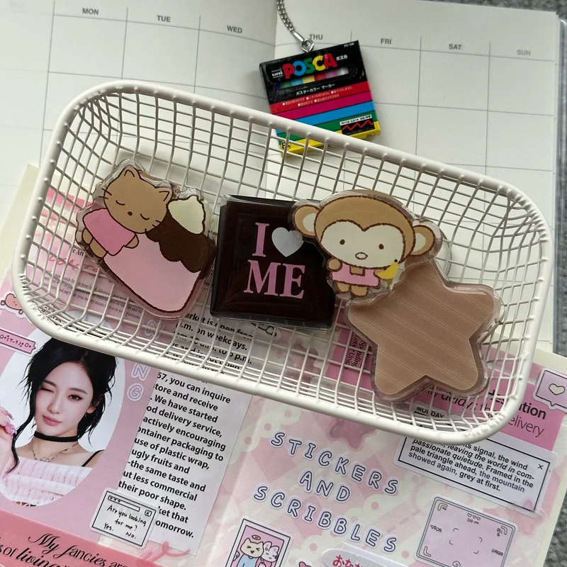 acrylic journal binder clips