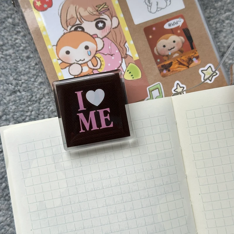 acrylic journal binder clips