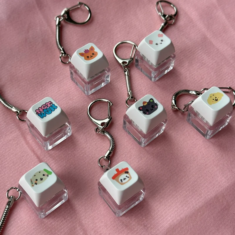 nct wish keycap keychains