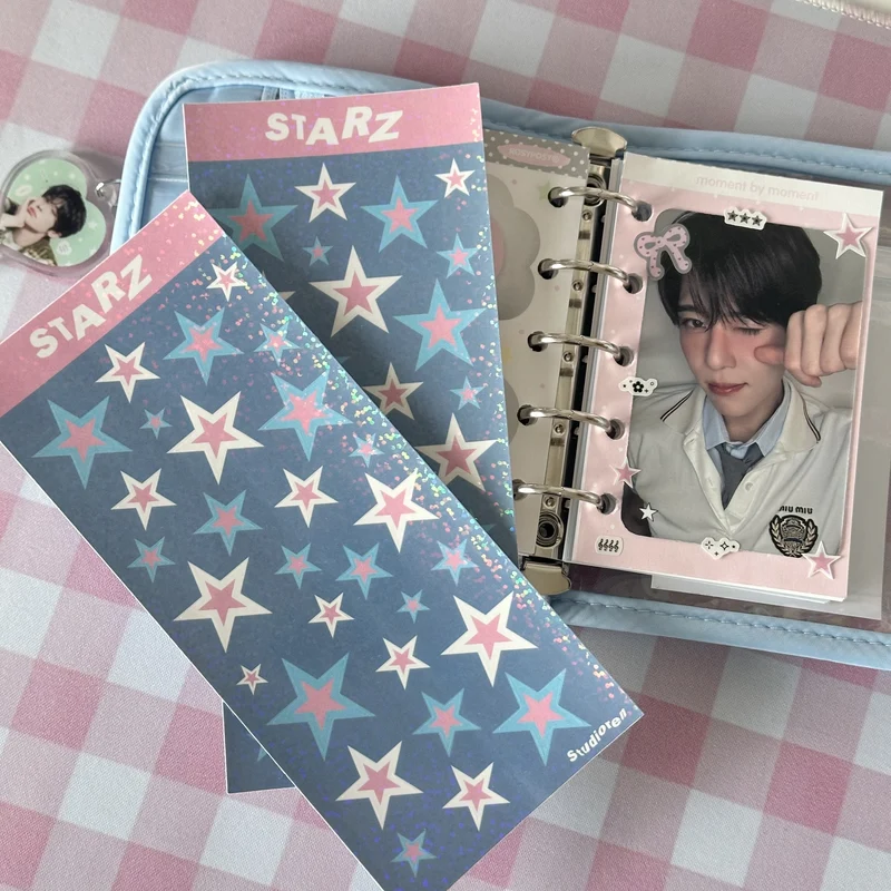 Star glitter sticker sheet