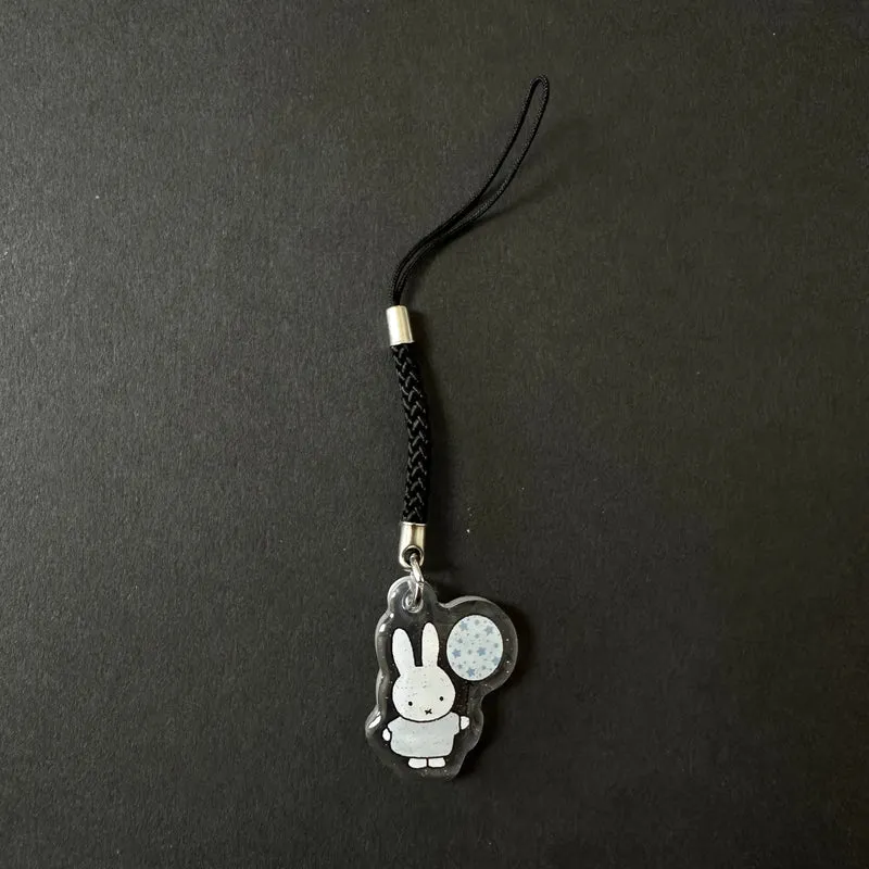Smiski & miffy glittery phone charms / keychain
