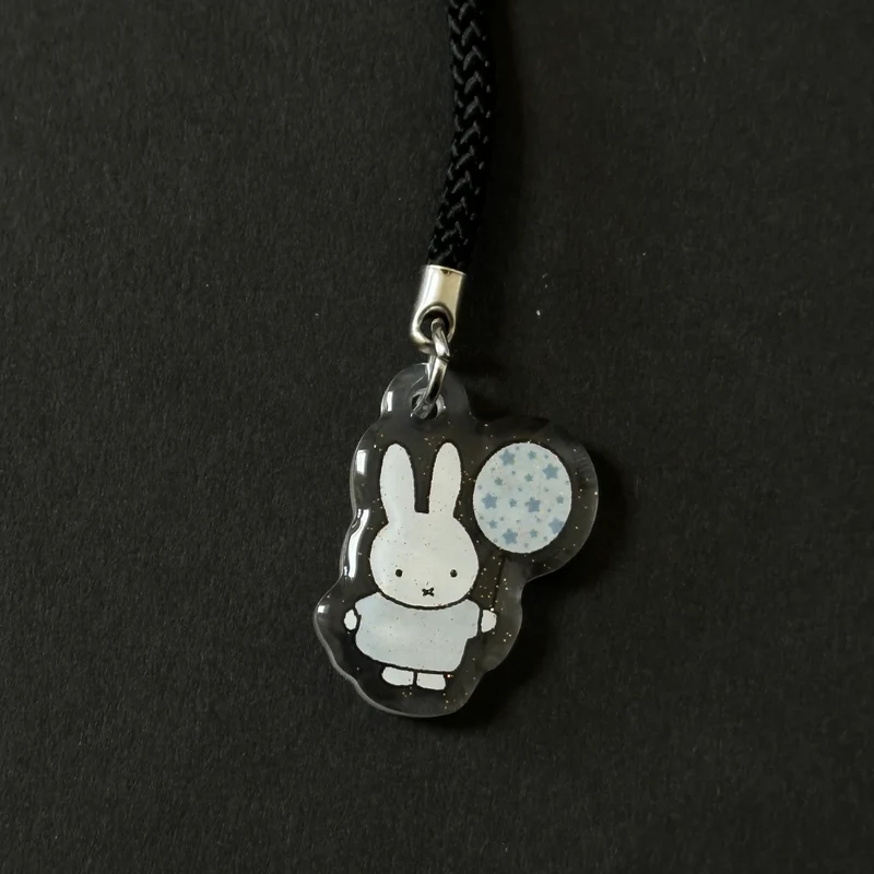 Smiski & miffy glittery phone charms / keychain